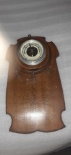 Vintage Aneroid Weather Barometer - Oak Surround - VGC