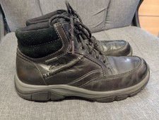 Clarks Gore-Tex waterproof black leather walking boots size 7G/41