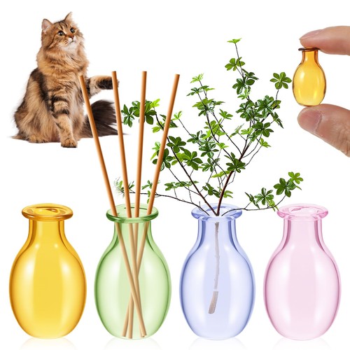 4pcs mini vases fridge - vases,