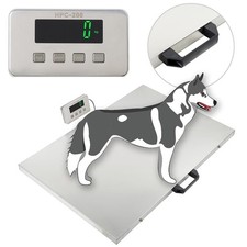 Veterinary Pet Scales Heavy Duty Digital 500kg Capacity 3 Modes 80x50cm
