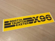 1980’S BRISTOL BADGERLINE BUS  TO EXETER ORIGINAL UNUSED BUS DECAL STICKER