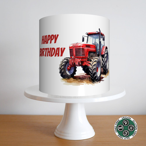 Tractor farm cake topper - tractor,