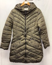 NEXT Green Hooded Padded Puffa Coat Ladies UK Size 12 - CG I10