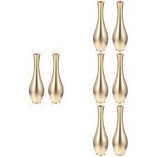  2 Pcs Mini Metal Vase Copper
