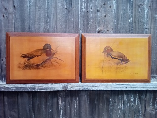 Joel kirk vintage etched - kirk, bird