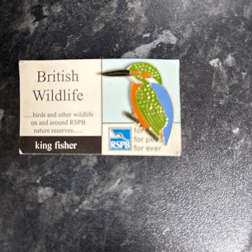 Rspb kingfisher pin - pin, badge