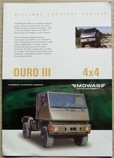MOWAG DURO III 4x4 MILITARY TACTICAL VEHICLE Sales Specification Leaflet 2007