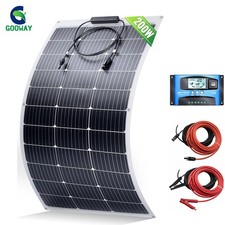 100W 200W 400W Flexible Solar Panel Kit 12V for Caravan RV Boat Camper Van Shed