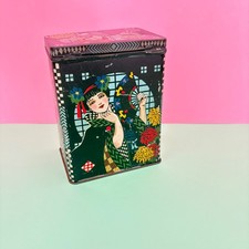 vintage Antique tea tin caddy c1920s collectable