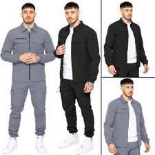 Enzo Cargo Jacket Mens Casual