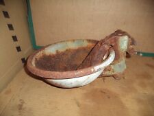 Galvanized Cattle Drinker Water Bowl Iron Planter Wall Mounted