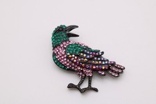Costume jewellery Raven brooch