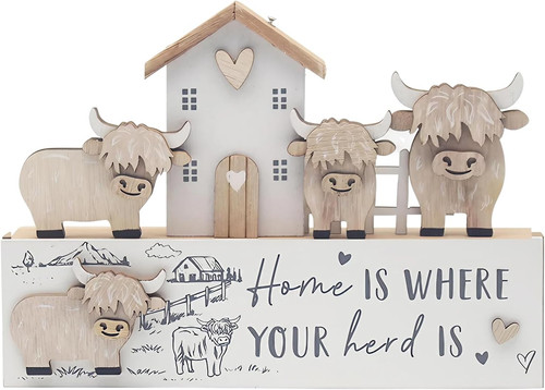 Highland cow ornaments love - cow, &