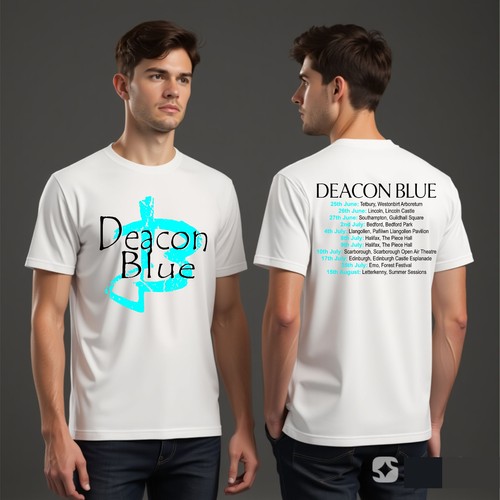 Blue summer tour shirt - blue, t-shirt