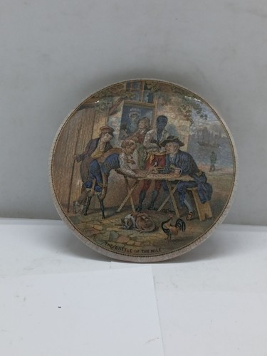 Old prattware pot - lid,