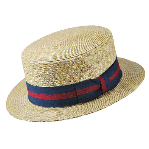 Jaxon james straw boater hat - boater,