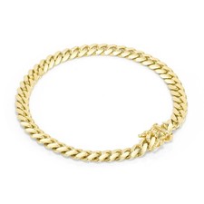 18K Yellow Gold Solid Mens 5mm