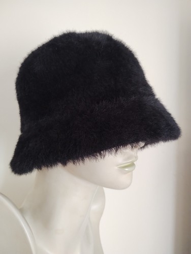 Black fuzzy angora - fuzzy,