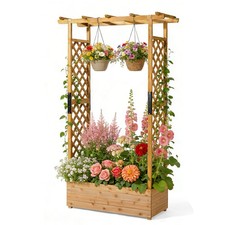 Wooden Planter Trellis Outdoor
