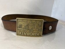 Vintage Kenworth W900 Truck Belt Buckle On Kenworth Leather Belt