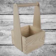 Small Wooden Multi-purpose Carrier Vegetable Garden Trug Caddy Tote Toolbox