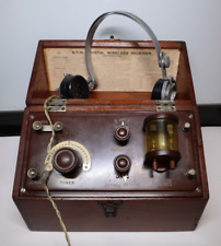British Thomson-Houston  Crystal Radio Type C Form 1920`s+  S.G.Brown Headphones