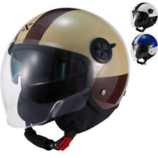 Shox Interceptor SV Ranger Open Face Motorcycle Helmet With Sun Visor ECE R22.06