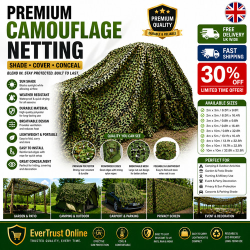 Large camouflage net - 2*3m/4*6m,
