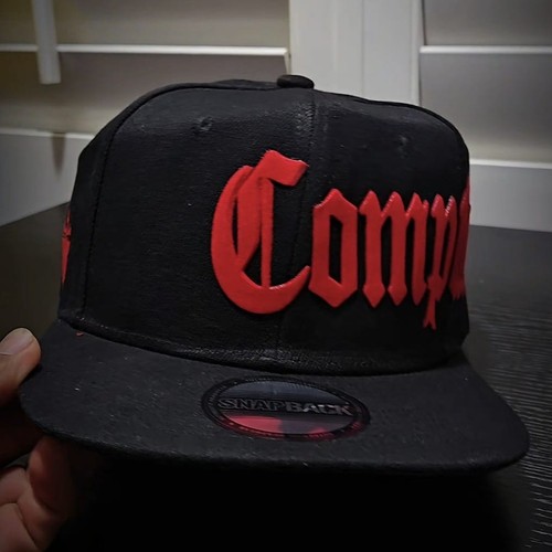 Compton design caps - compton, red