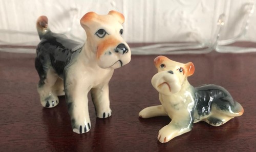 Airedale terrier dogs ceramic - terrier,