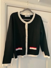 Zara black and cream fitted cardigan size XL