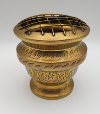 Vintage Brass Vase Rose Bowl