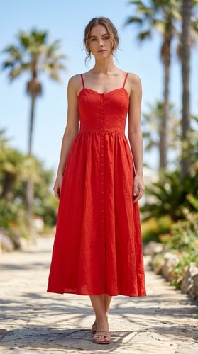 Maje red bustier button - maje,