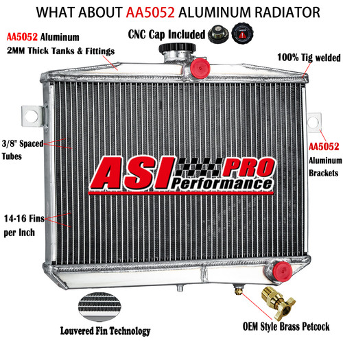 Row aluminum radiator for - aluminum,