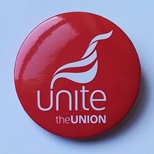 UNITE THE UNION BUTTON BADGE