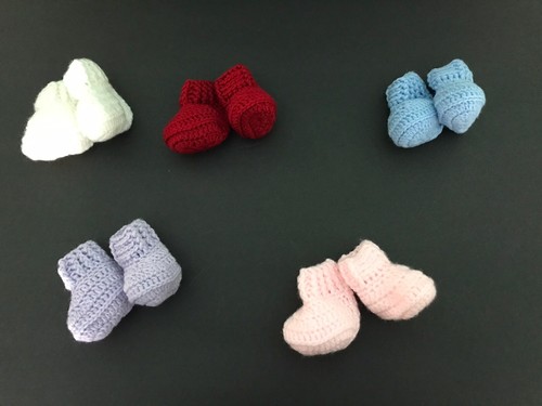 Crochet baby shoes - crochet,