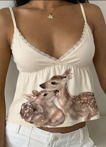 Women size beige deer - size,