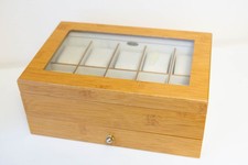 MELE & CO. 10 Slot Bamboo Wood