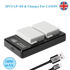 2× LP-E8 Battery + Charger