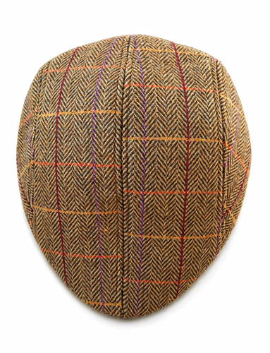 Men brown wool tweed - brown,