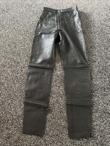 Real leather trousers - leather, women