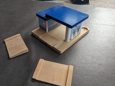 Wooden Railway Car Garage