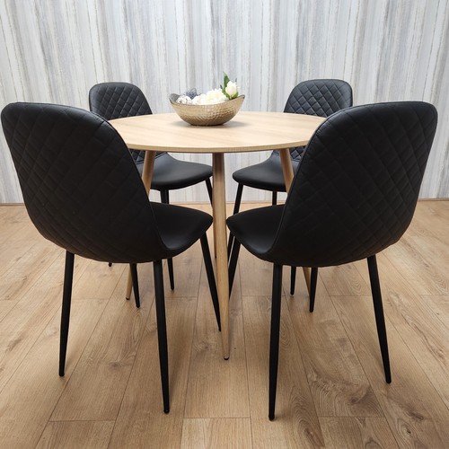 Round oak effect - effect, kitchen
