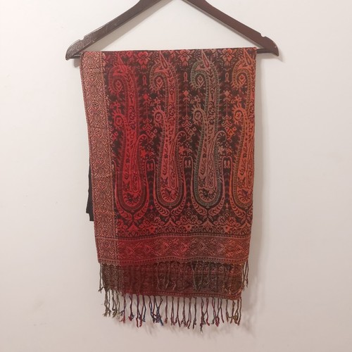Pashmina scarf shawl red - pashmina,