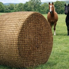 Large hay bale - hay, net