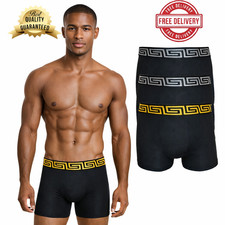 12 PACK 3,6 MENS BLACK BOXER