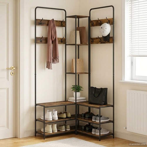 Vidaxl coat stand with shoes - with,
