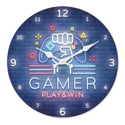 Neon game console pattern - game,