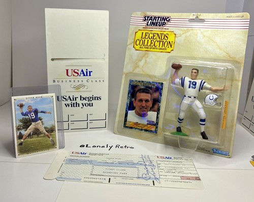 Johnny unitas signed - usair, 1st