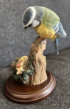 Teviotdale Bluetit with Peanut Figurine 